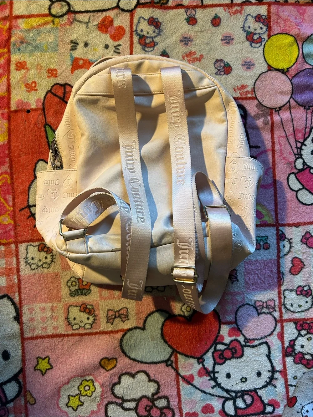 Juicy Couture Pale Pink Embossed Mini Backpack